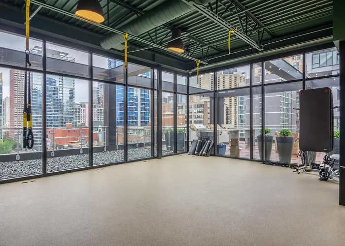 Apartment River N 1br W Gym Rooftop Nr L Parks Chi-321 *