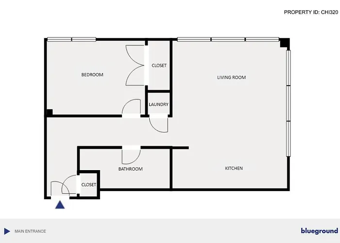 Apartment River N 1br W Gym Rooftop Nr L Parks Chi-321 Chicago